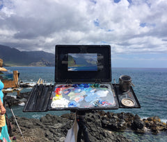 Ka’ena Point, Oahu  (Plein Air, 5”x8”)