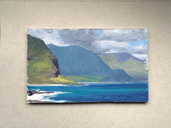 Ka’ena Point, Oahu  (Plein Air, 5”x8”)