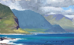 Ka’ena Point, Oahu  (Plein Air, 5”x8”)