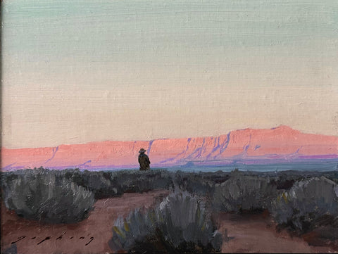 Gullywasher, Lone Figure at Vermilion Cliffs
