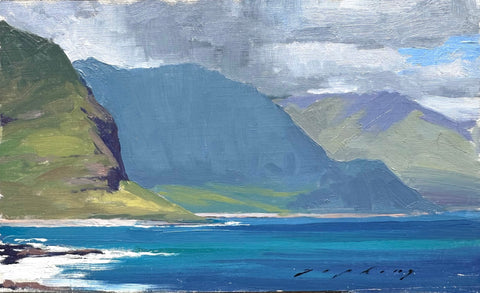 Ka’ena Point, Oahu  (Plein Air, 5”x8”)